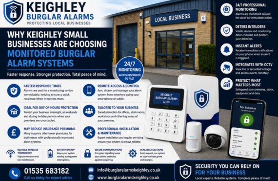 Why Keighley Small Businesses Are Choosing Monitored Burglar Alarm Systems